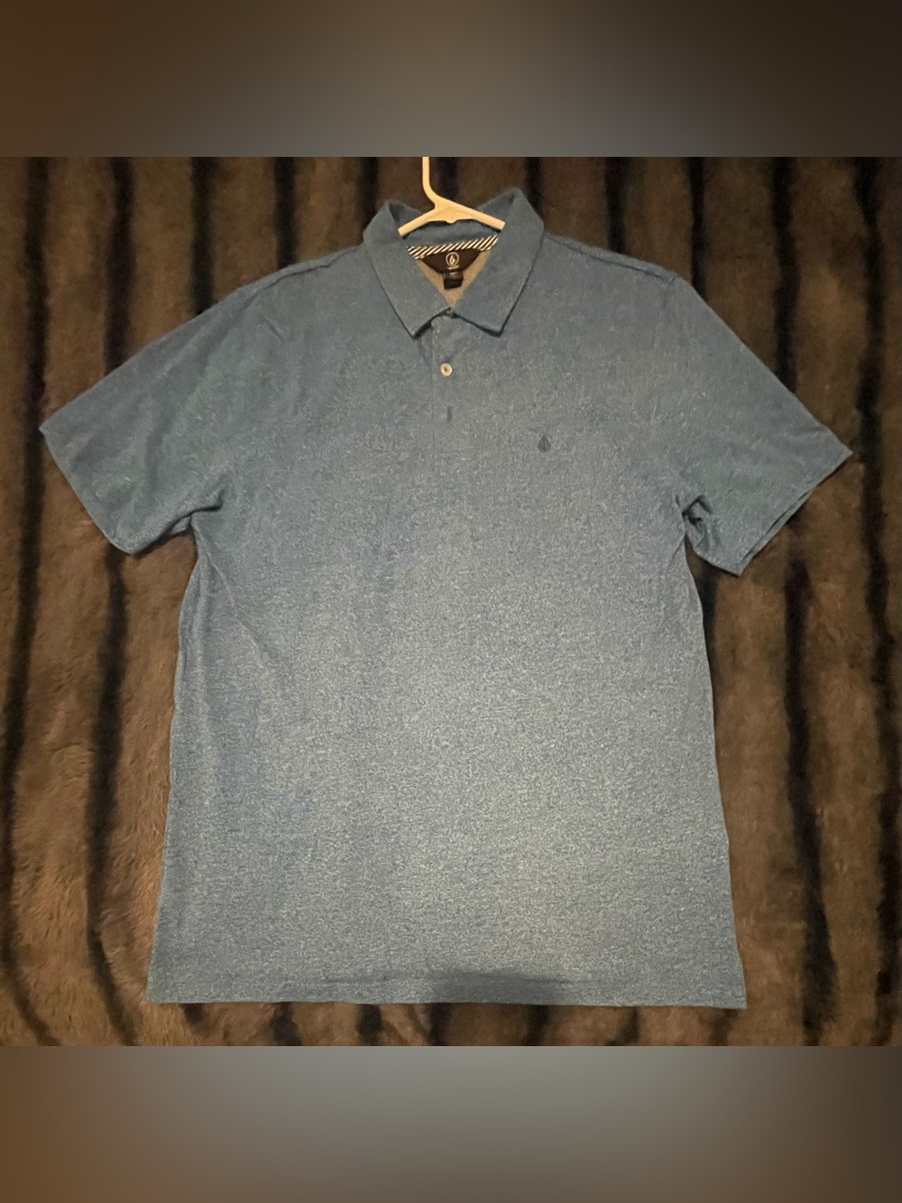 Volcom Heathered Blue Men's Polo